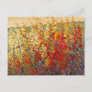 Carte Postale Fresque du jardin lumineux des Fleurs sauvages du 