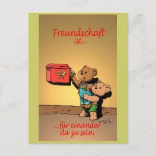 Carte Postale Freundschaft ist...