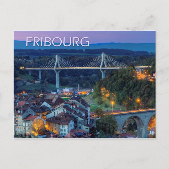 Carte Postale Fribourg, Suisse (Devant)