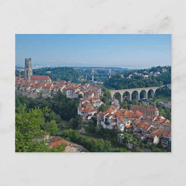 Carte postale Fribourg Suisse (Devant)