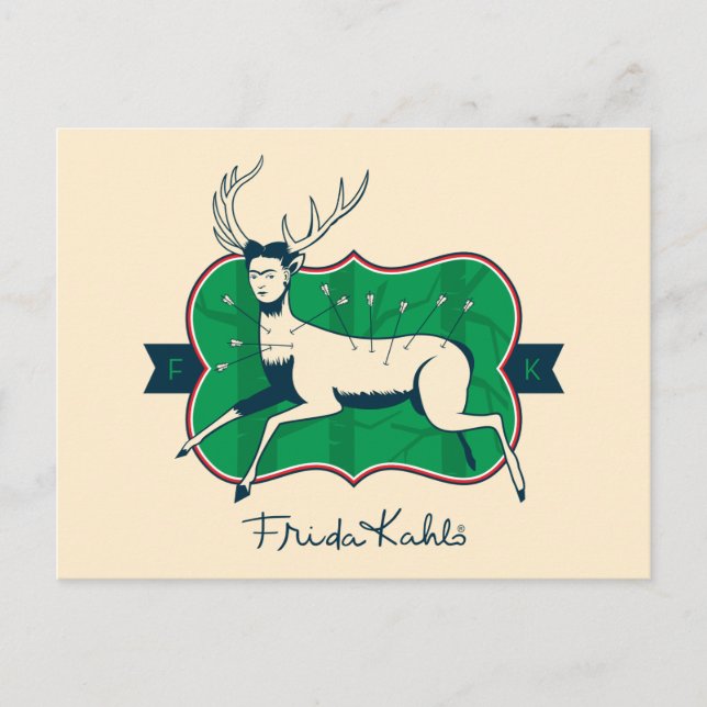 Carte Postale Frida Kahlo | Le Cerf Blessé (Devant)