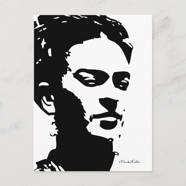 Carte Postale Frida Shadow Portrait (Devant)