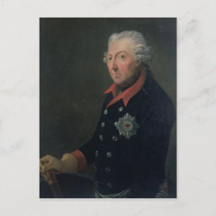 Carte Postale Friedrich le grand port de l'uniforme