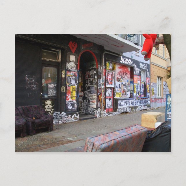 Carte Postale Friedrichshain Berlin Hausbesetzer - Squatters (Devant)