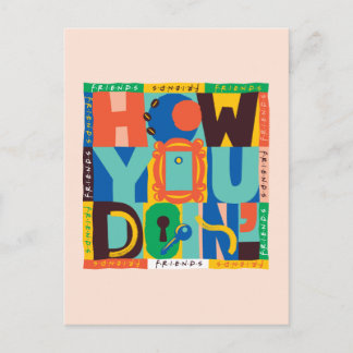 Carte Postale FRIENDS™ | Comment vas-tu - Graphisme Vif
