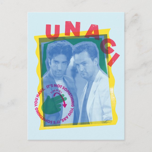 Carte Postale FRIENDS™ | Ross & Chandler - Unagi (Devant)