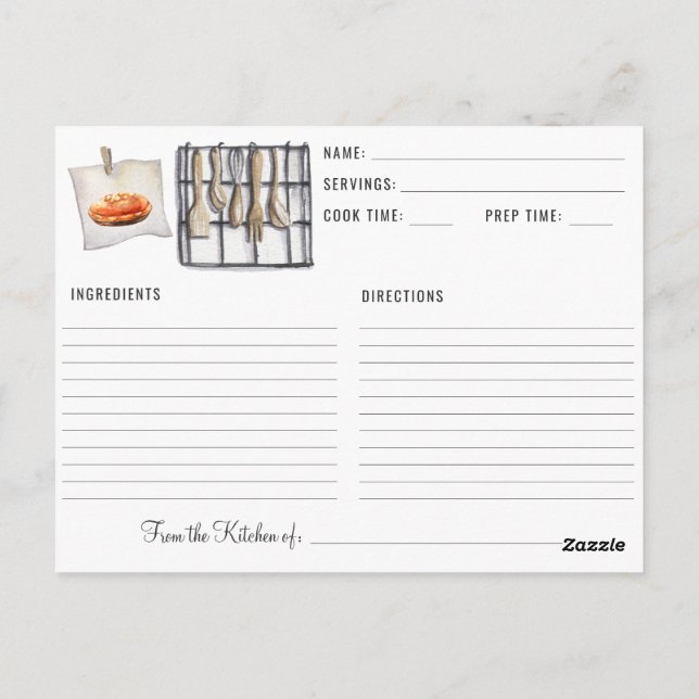 Carte Postale Friendsgiving Thanksgiving Recettes favorites (Dos)