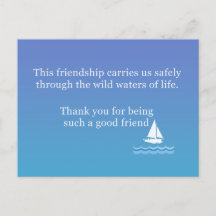 Friendship Greeting Card à Say "Thank you"