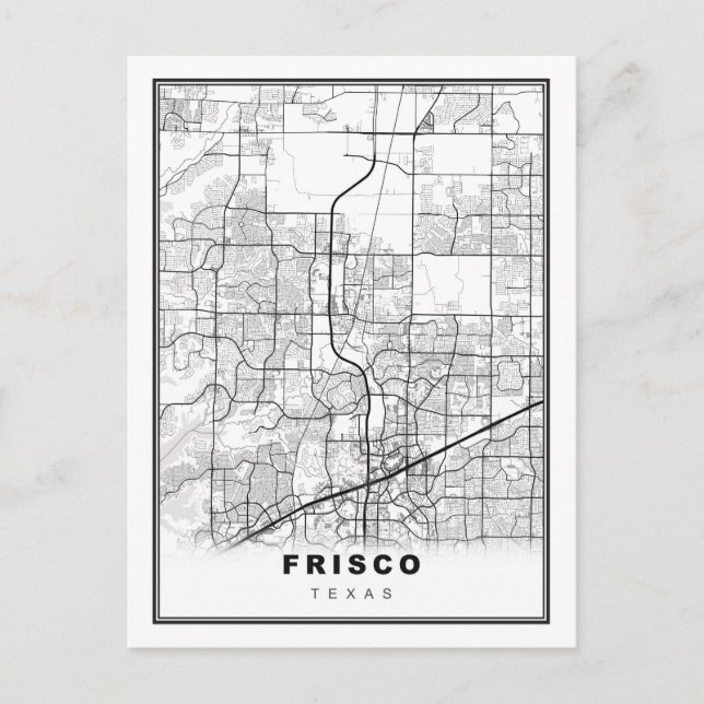 Carte Postale Frisco Map (Devant)