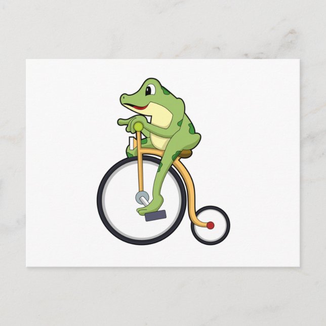 Carte Postale Frog at Circus with Bicycle.PNG (Devant)