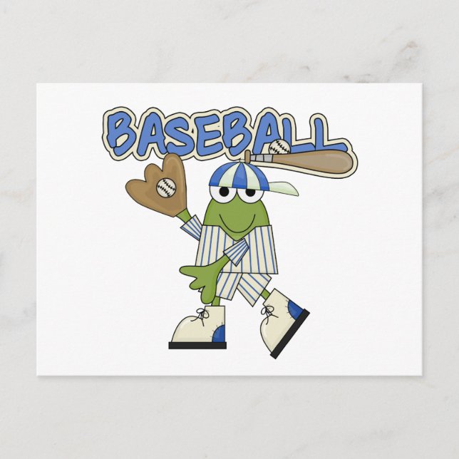 Carte Postale Frog Baseball - Tshirts Catcher et cadeaux (Devant)