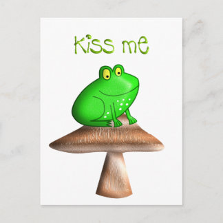 Carte Postale Frog Kiss