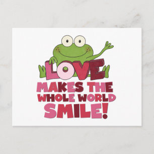 Carte Postale Frog Love Smiles