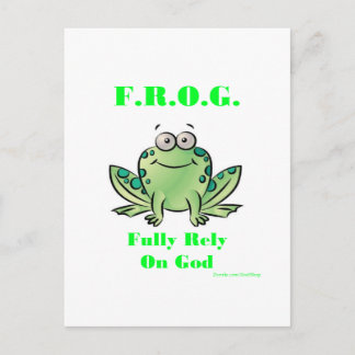 Carte Postale FROG (Pleinement confiance en Dieu)