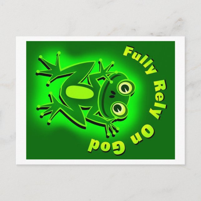 Carte Postale FROG Pleinement confiance en Dieu (Devant)