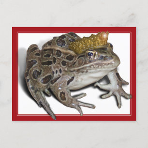 Carte Postale Frog Prince (Ajouter Votre Texte)