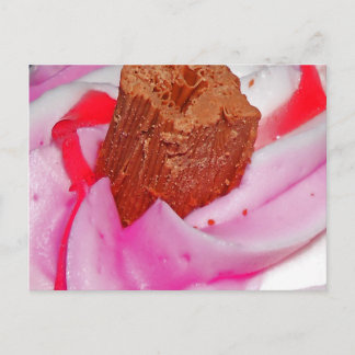 Carte Postale Froid rose et Flake