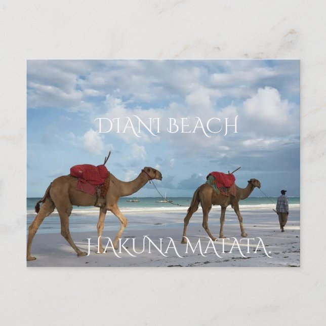 Carte Postale “From Kenya’s Coast with Love – Diani Beach” (Devant)
