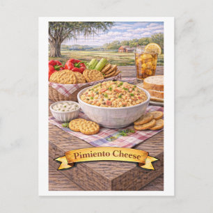 Carte Postale Fromage au pimiento (Série de cuisine américaine)