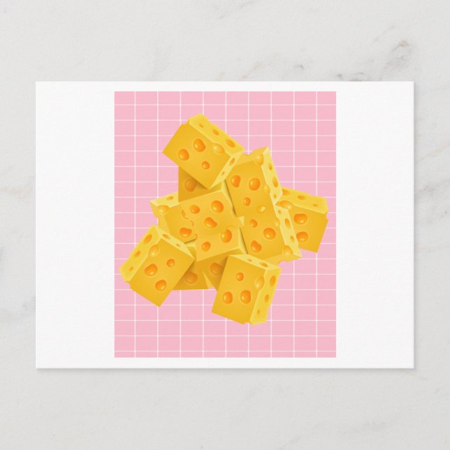 Carte Postale Fromage Plein De Trous De Toutes Les Manières (Devant)