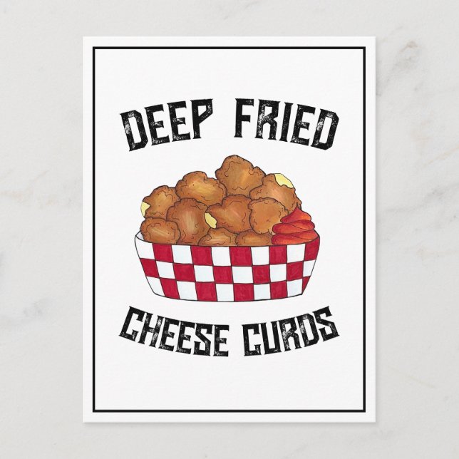 Carte Postale Fromages frits Profondes Courdes Minnesota Wiscons (Devant)
