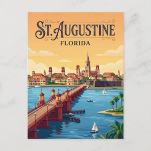 Carte Postale Front de mer de St. Augustine USA