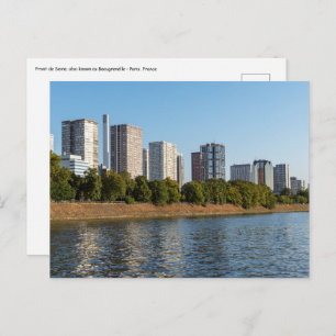 Carte Postale Front de Seine à Paris, France