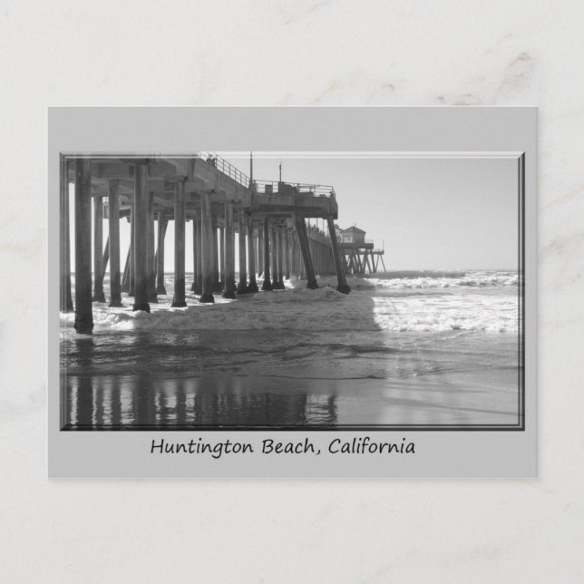 Carte Postale Frontière de gris de wh de noir de Pire (Devant)