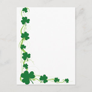 Carte Postale Frontière shamrock