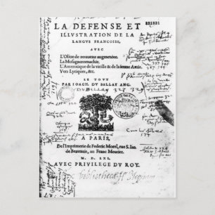 Carte Postale Frontispiece de "La Défense et l'illustration