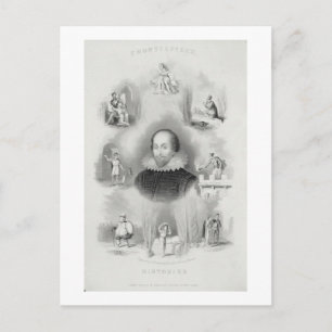 Carte Postale Frontispiece pour les "Histoires", de "Le Comple"