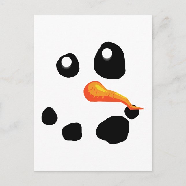 Carte Postale Frosty le Snowman souriant (Devant)