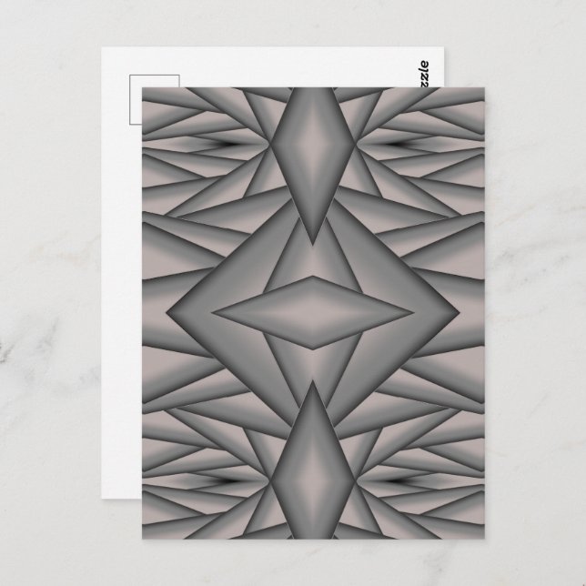 Carte Postale Frozen In Time Art Abstrait (Devant / Derrière)