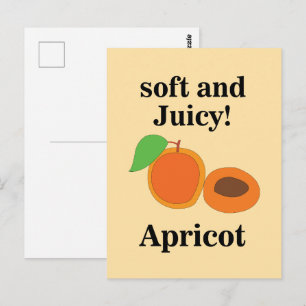Carte Postale Fruit juteux d'abricot