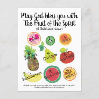 Carte postale Fruit of the Spirit