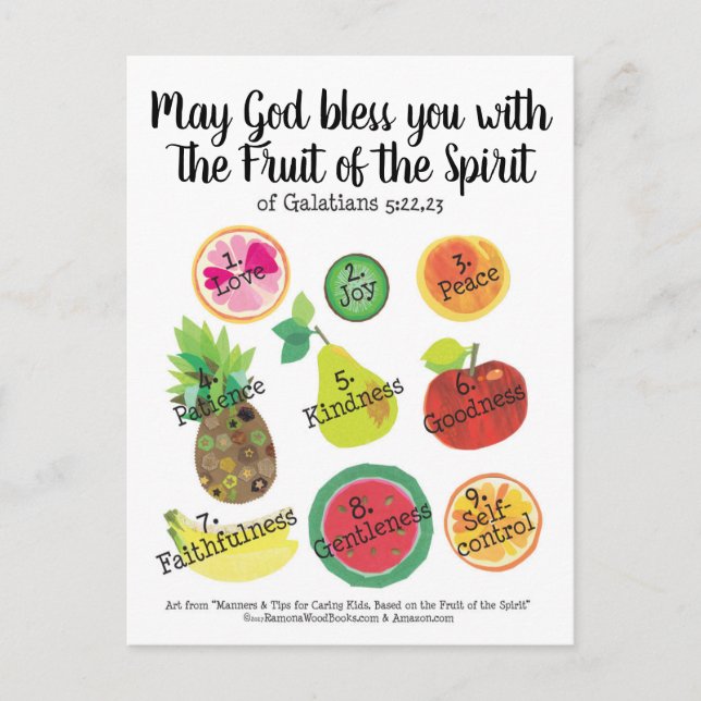 Carte postale Fruit of the Spirit (Devant)