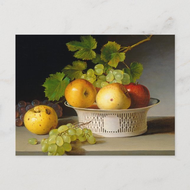 Carte Postale Fruit Still Life with Chinese Export Basket (Devant)