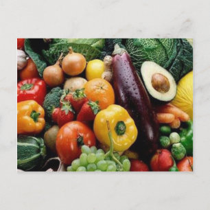 CARTE POSTALE FRUIT & VEGETABLES