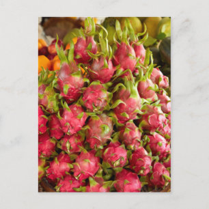 Carte Postale Fruits de dragon Le marché de Can Duoc