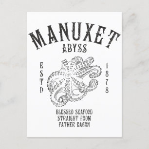 Carte Postale Fruits de mer d'Innsmouth Poulpe de calmar de haut