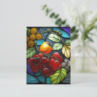 Fruits de variété en verre teint