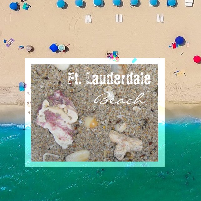 Carte Postale Ft. Lauderdale Beach Sand Close Up, Floride (Créateur téléchargé)