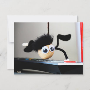 Carte Postale Fubby est suspendu comme la scène de Tom Cruise.