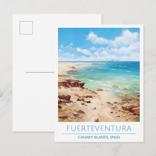 Carte Postale Fuerteventura Canaries Espagne Voyage (Devant / Derrière)