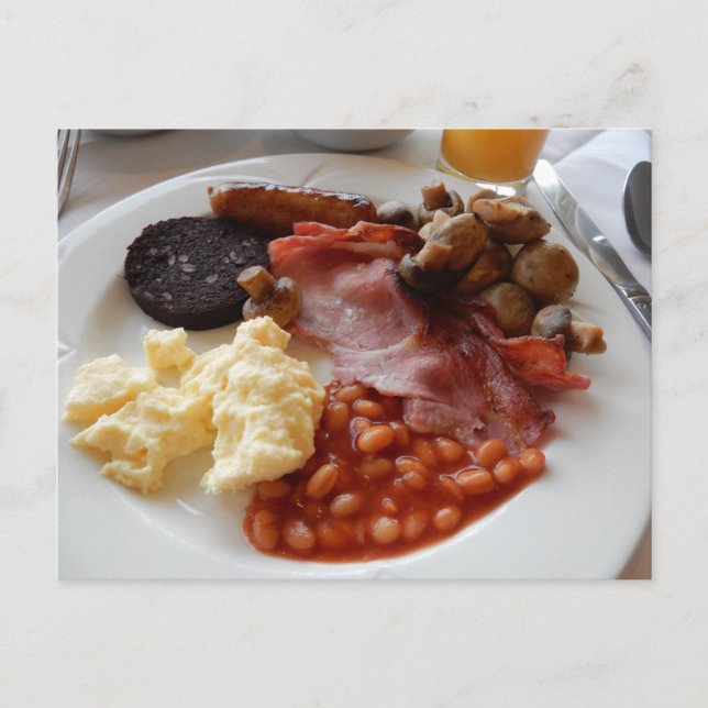 Carte Postale Full English breakfast (Devant)