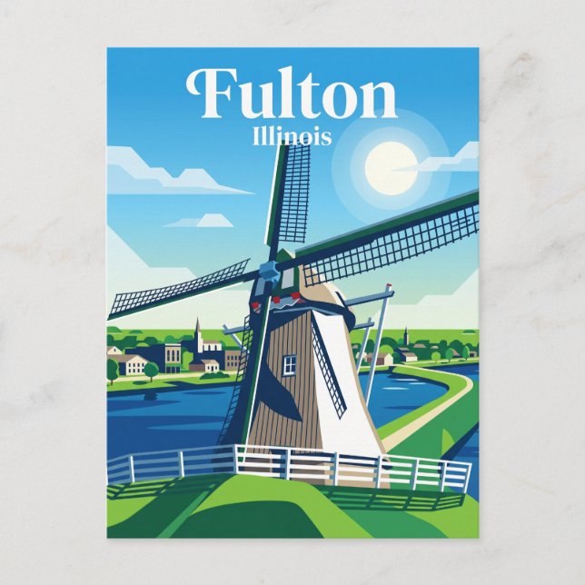 Carte Postale Fulton Illinois (Devant)