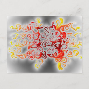 Carte Postale Fumée et flammes