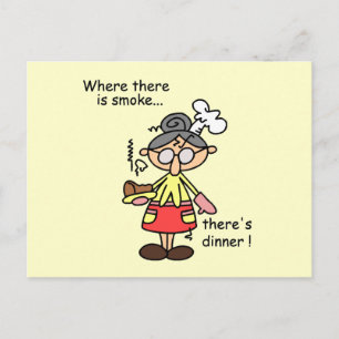 Carte Postale Fumée et T-shirts et cadeaux de dîner