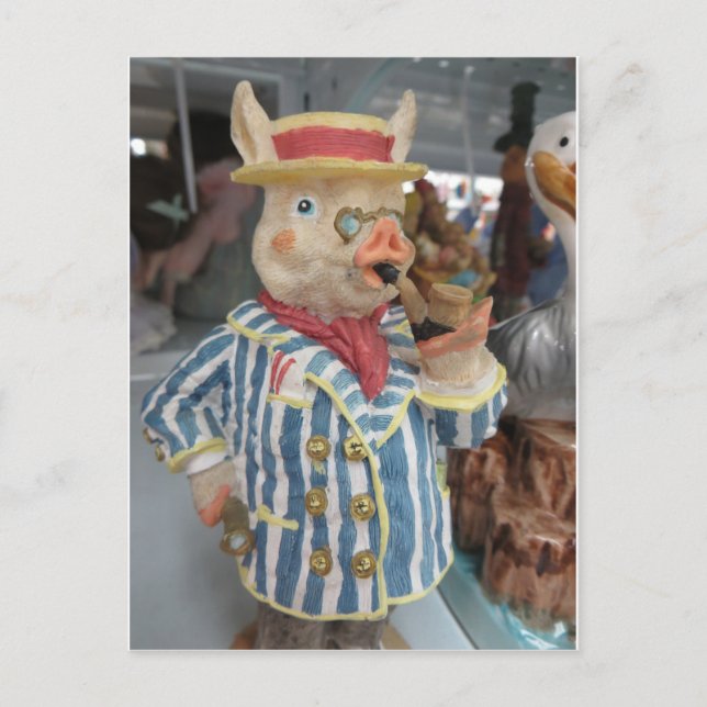 Carte Postale Fumer le porc (Devant)