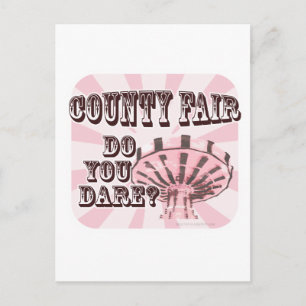 Carte Postale Fun County Fair Slogan